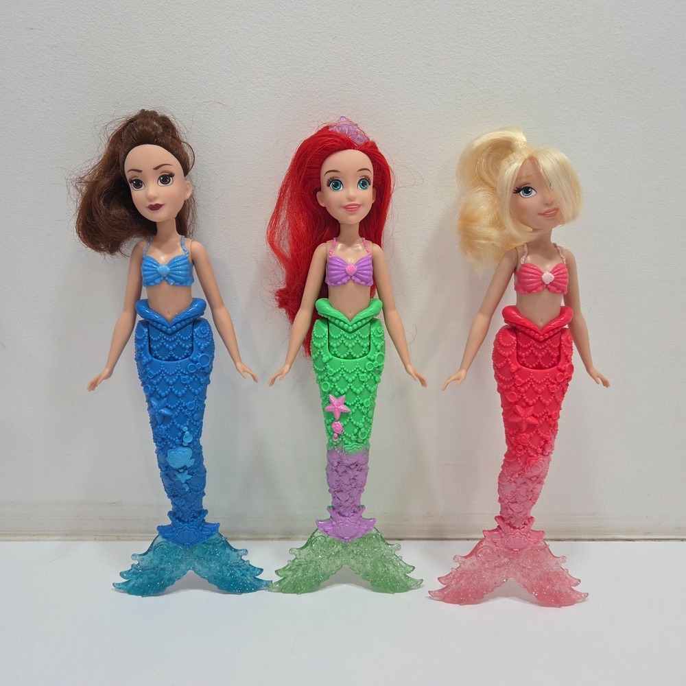 Hasbro Disney Princess The Little Mermaid Ariel & Sisters 3 Dolls Aquata Arista